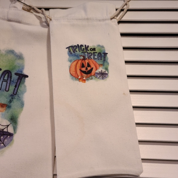 Parent & Child Halloween Matching Bags- Parent Wine Bag & Child's Candy Tote - Picture 4 of 4